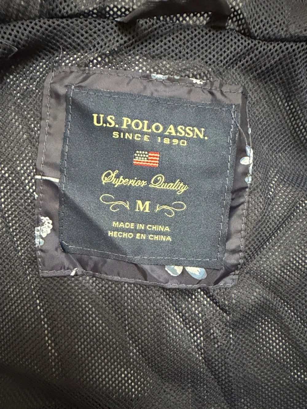 U.S.Polo Assn. Windbreaker Floral Jacket, size M, NWT - Picture 5 of 5